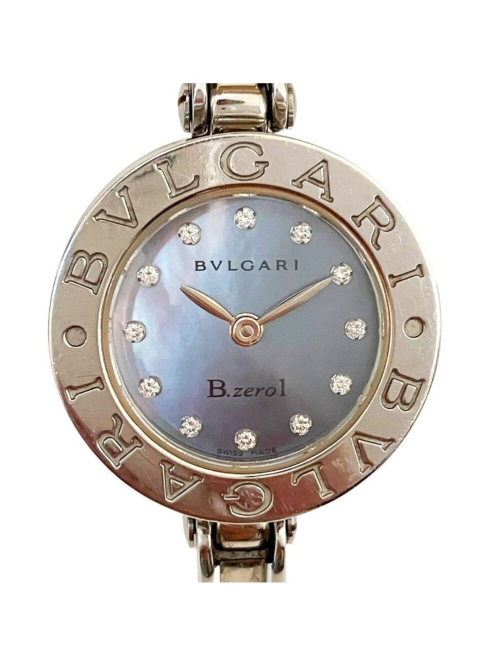 Bvlgari B.zero1 Watch SS Quartz Blue Dial